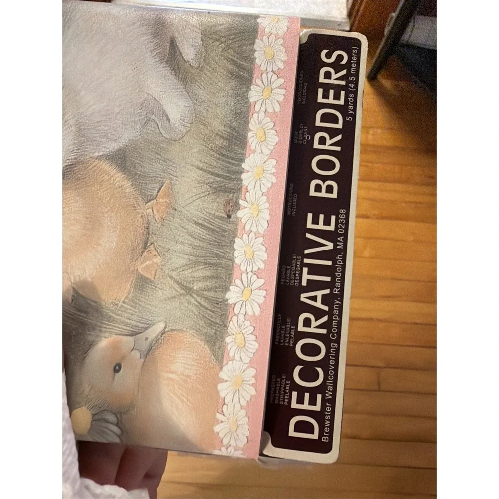 3 Pkg Rustic Farmhouse Bunny And Chick Decorative Wallpaper Border Country Chic
